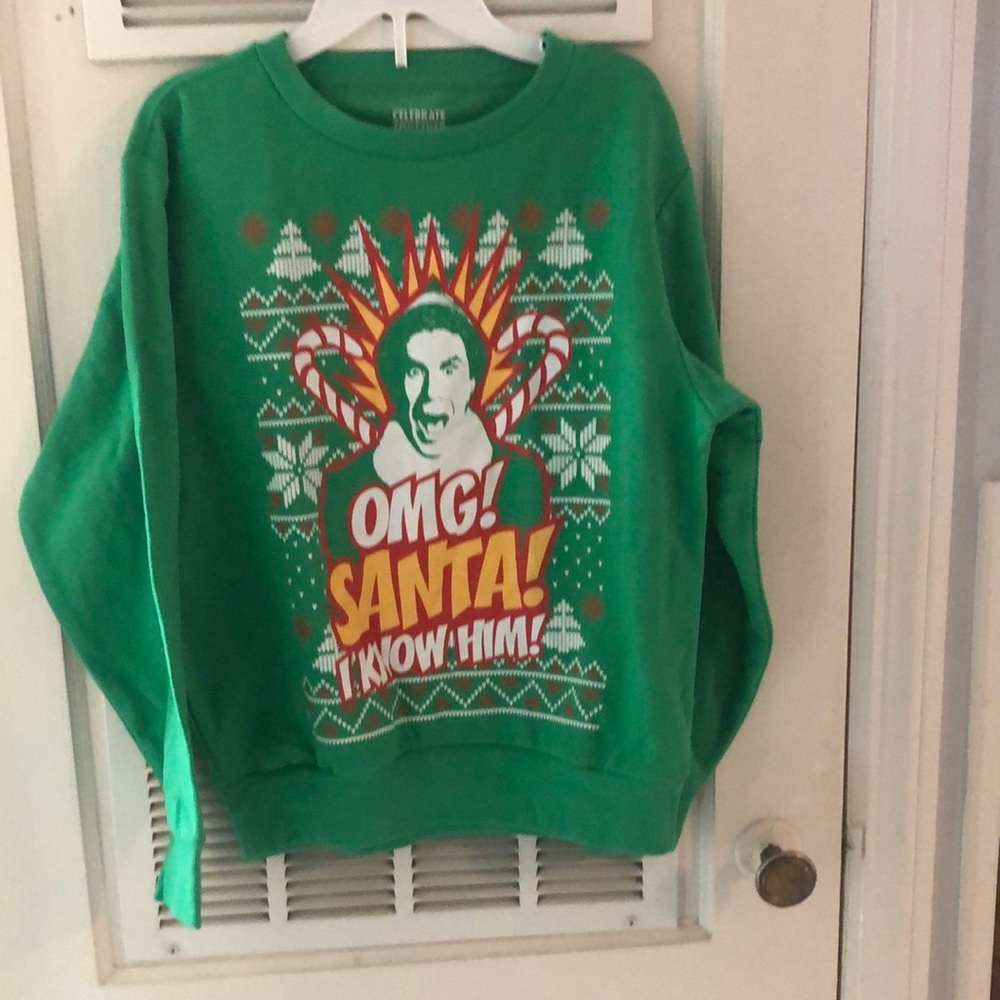 Will Ferrell Elf Christmas sweatshirt Xmas
